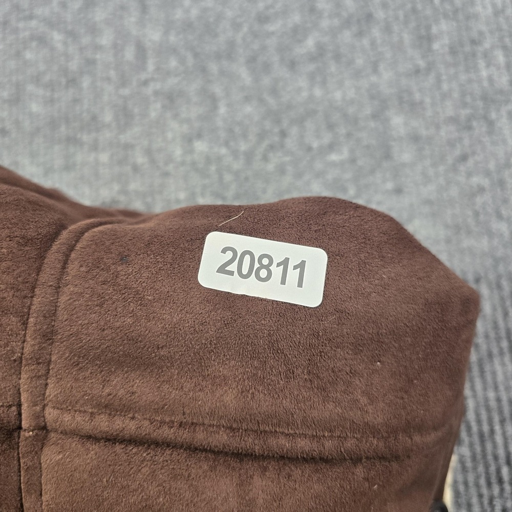 Lauren Ralph Lauren Coat Womens 3X Brown Faux Suede Sherpa Lined Button Front - Picture 15 of 15